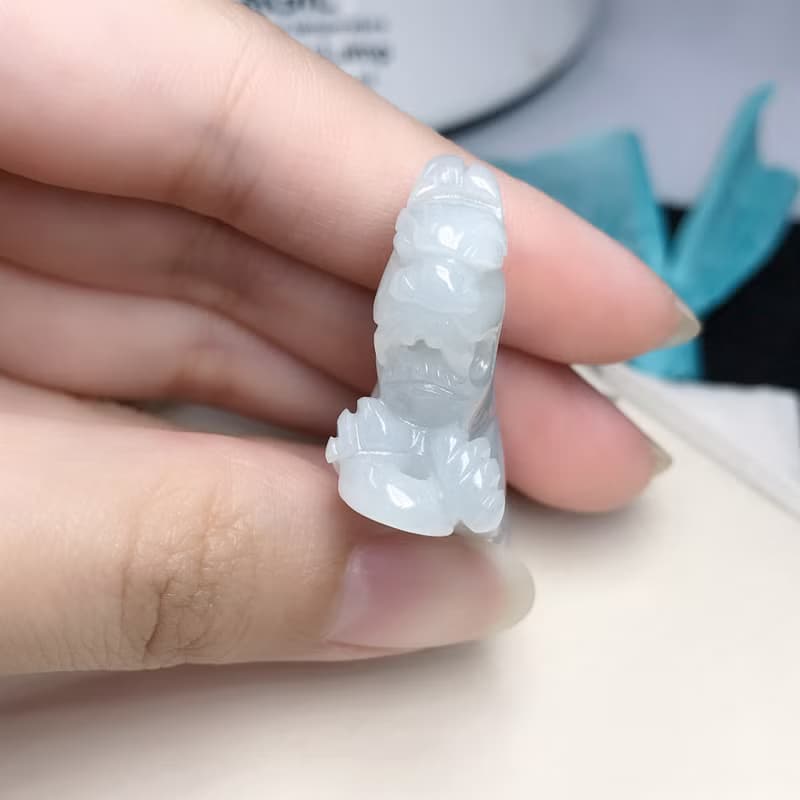 冰種翡翠老虎 | 天然緬甸A貨翡翠 | 送禮