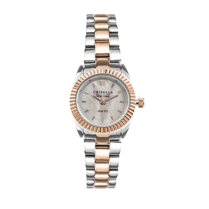 小錶盤典雅石英女士手錶