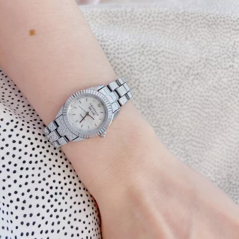 小錶盤典雅石英女士手錶