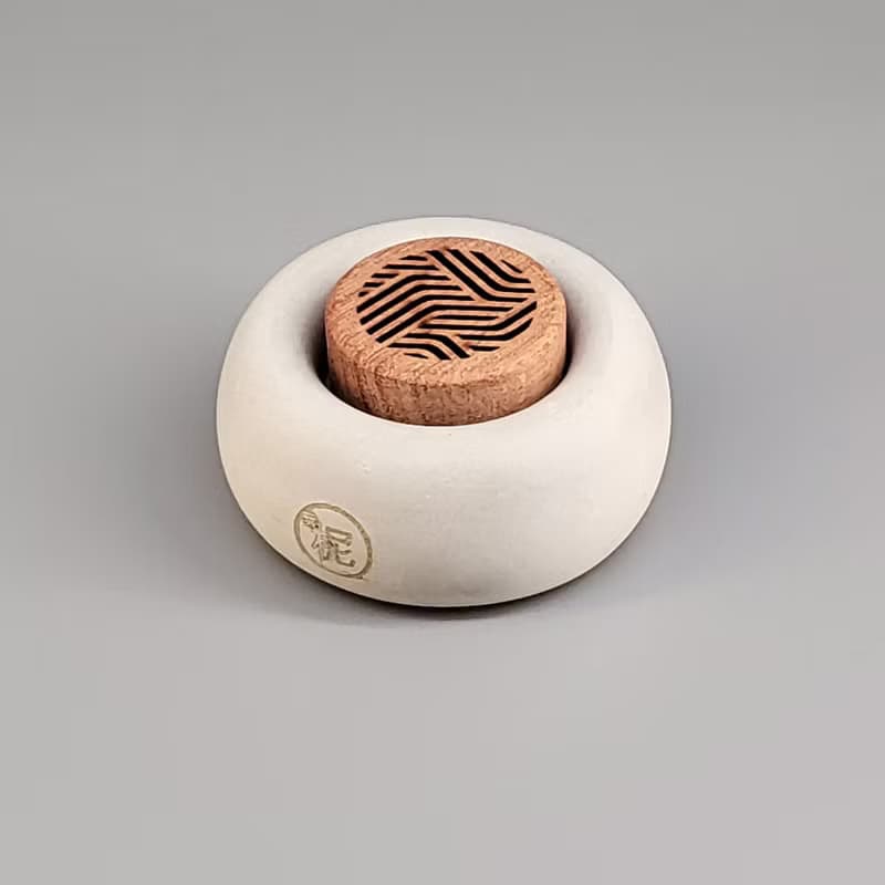 玩柅 香薰木水泥座 (圓)  ( 送young living 5ml 精油) Diffuser