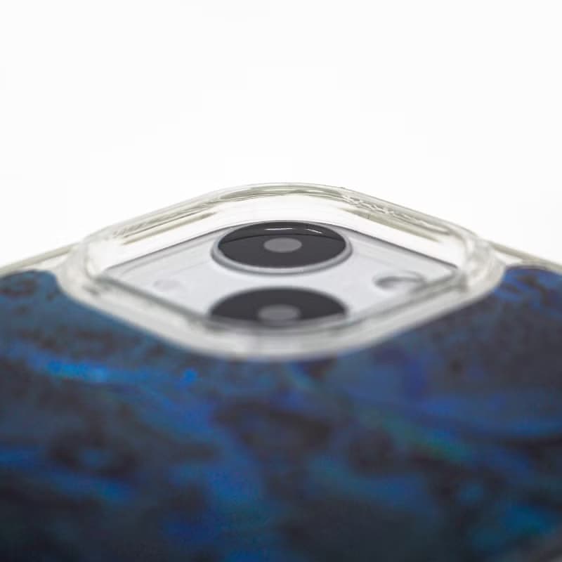 深藍海洋 天然真貝 iPhone 手機殼 匠人手工做 高品質 藍色 設計
