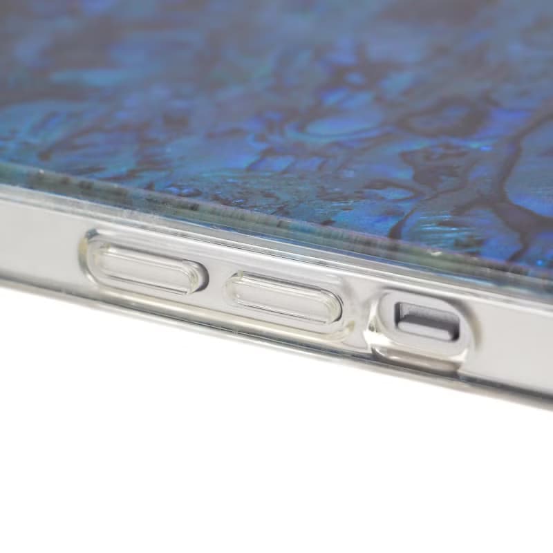 深藍海洋 天然真貝 iPhone 手機殼 匠人手工做 高品質 藍色 設計