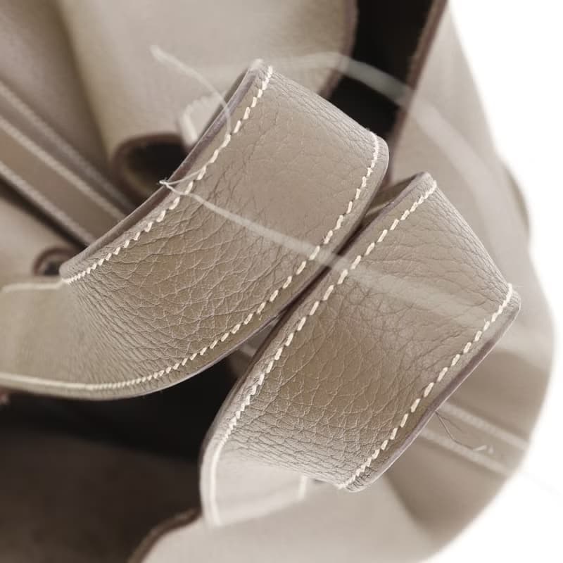 【日本直送】エルメス HERMES ピコタンロックMM ハンドバッグ トリヨンクレマンス エトゥープ シルバー金具 T レディース【中古】