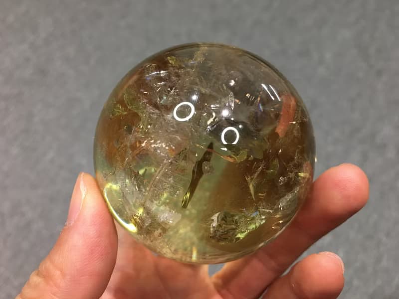 黃水晶球 60mm - 招財 增強個人自信