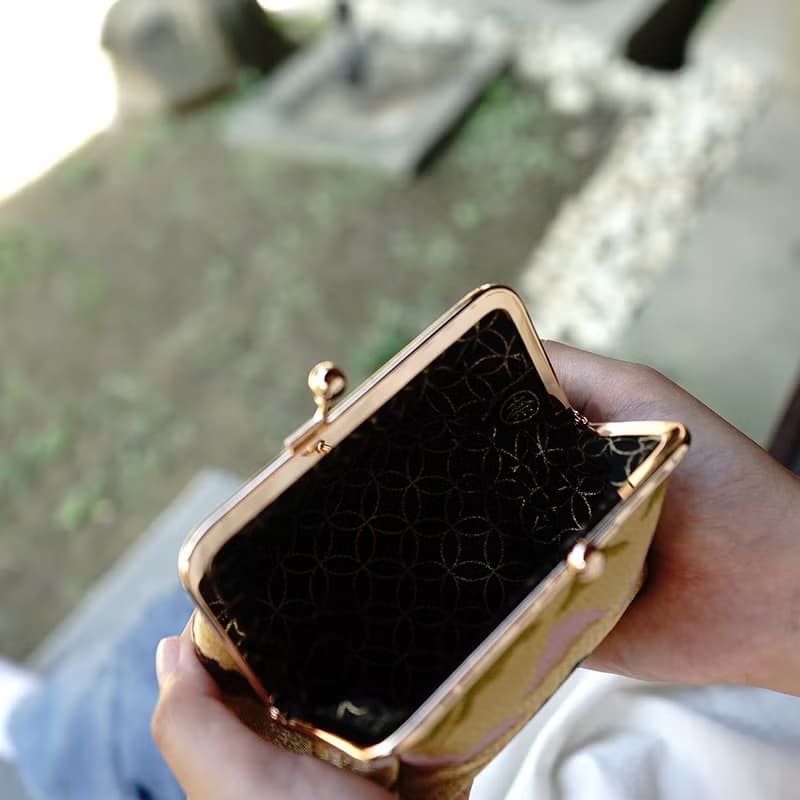 西陣織|金襴錦織創意收納口金包-金華江山麗|印鑑包
