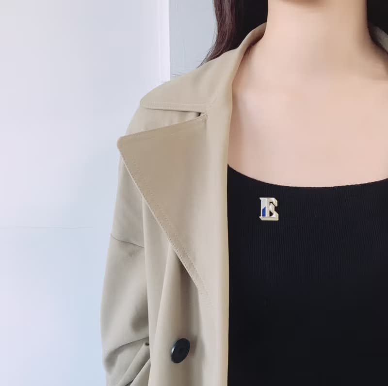 E / Elegant -琺瑯徽章卡－附信封 開學季 情人卡 萬用字母卡