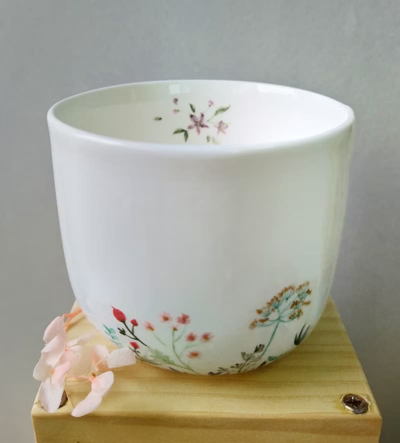 花卉 手握杯