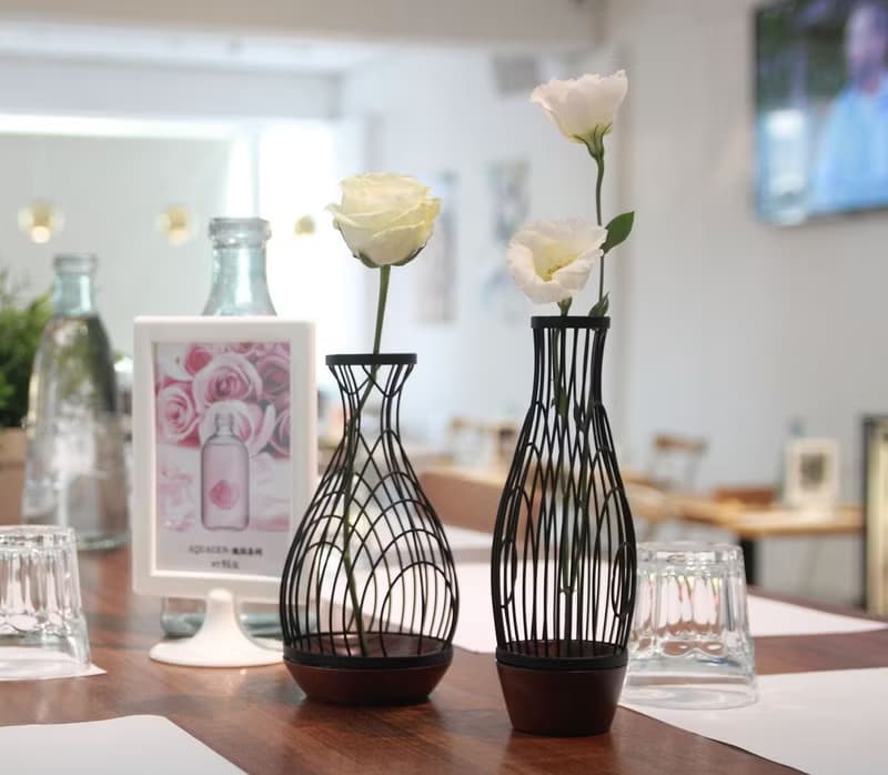 【Geway】虛實山水系列-纖細花器(尊爵黑)_喬遷_高升_新婚_送禮