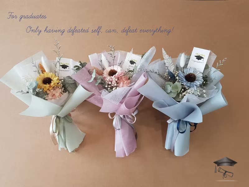 海藏設計| 畢業花束。 青春無懼。向日葵 /情人禮/畢業花束/