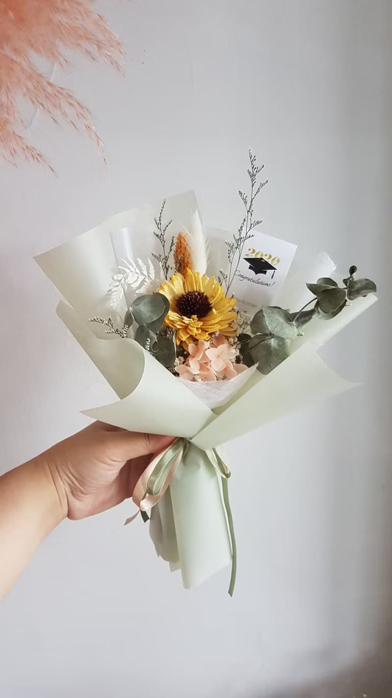 海藏設計| 畢業花束。 青春無懼。向日葵 /情人禮/畢業花束/