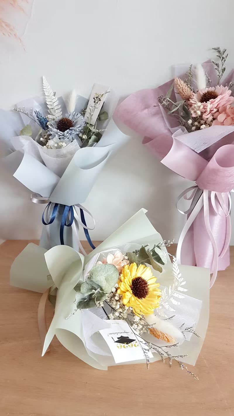 海藏設計| 畢業花束。 青春無懼。向日葵 /情人禮/畢業花束/