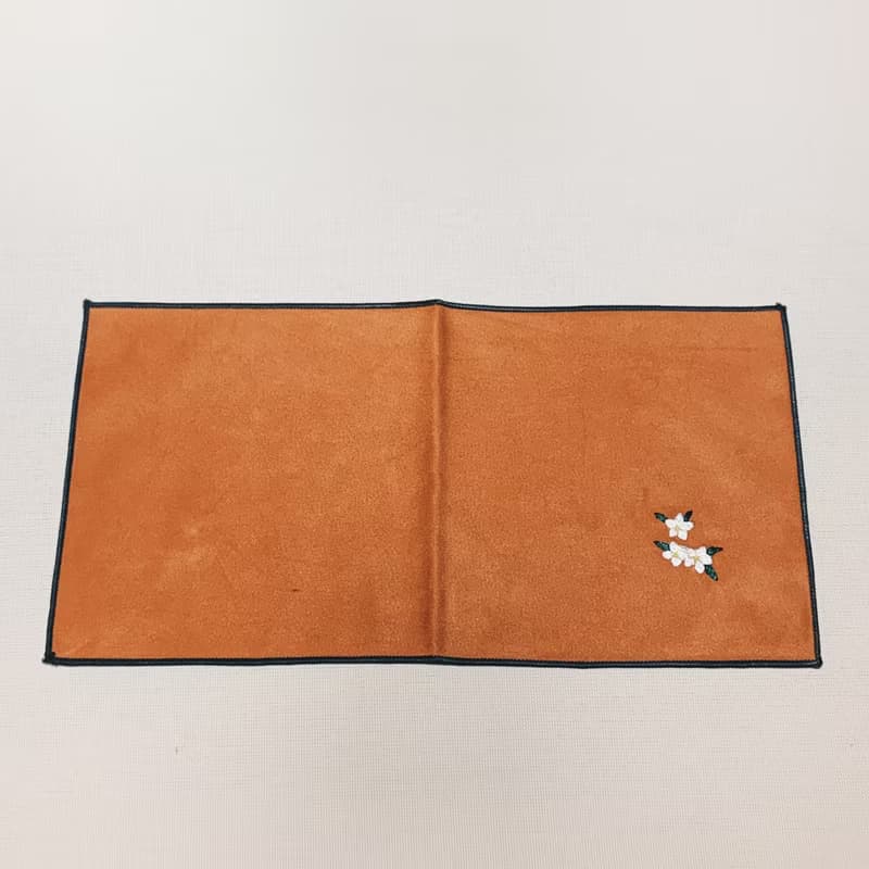 刺繡包邊茶巾 蒲公英/白花