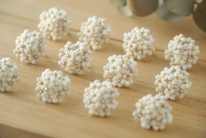 小花のブーケピアス/イヤリング