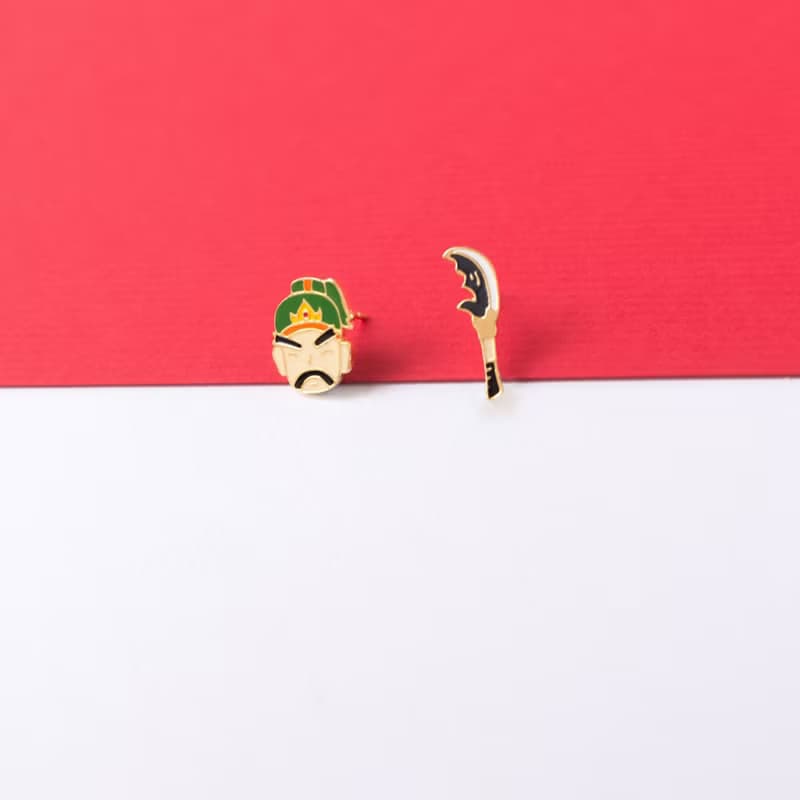 關公  新年系列 耳環 耳夾 新年禮物