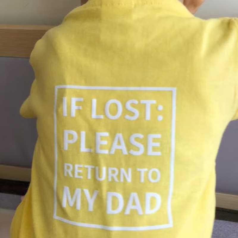 IF LOST PLEASE CALL 防走失童裝