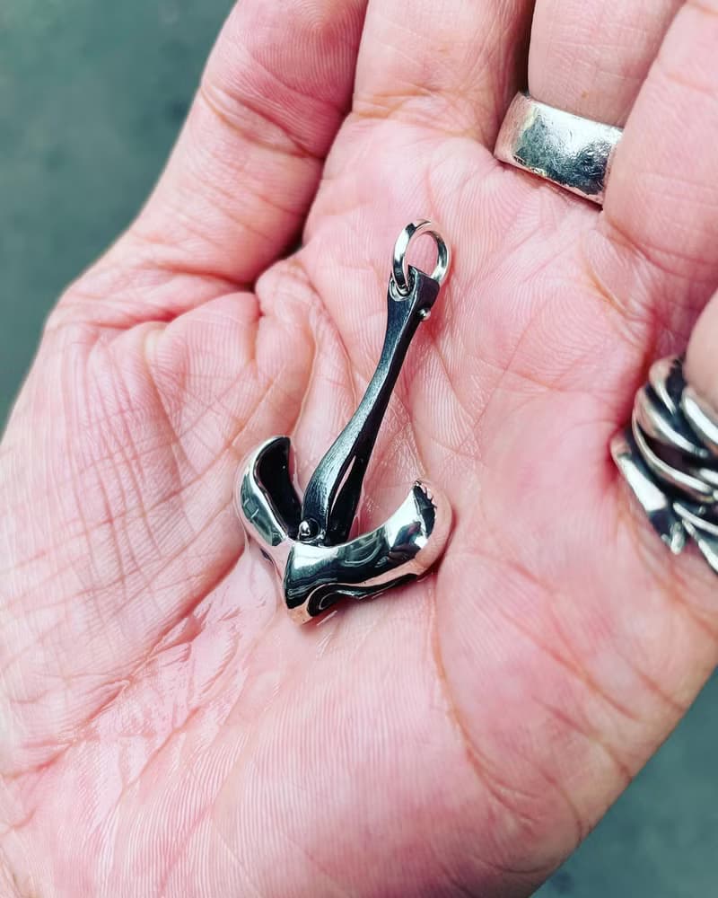 海洋系列【堤喀鯨錨】925純銀墜飾/鯨魚尾/船錨/幸運象徵/祝福禮