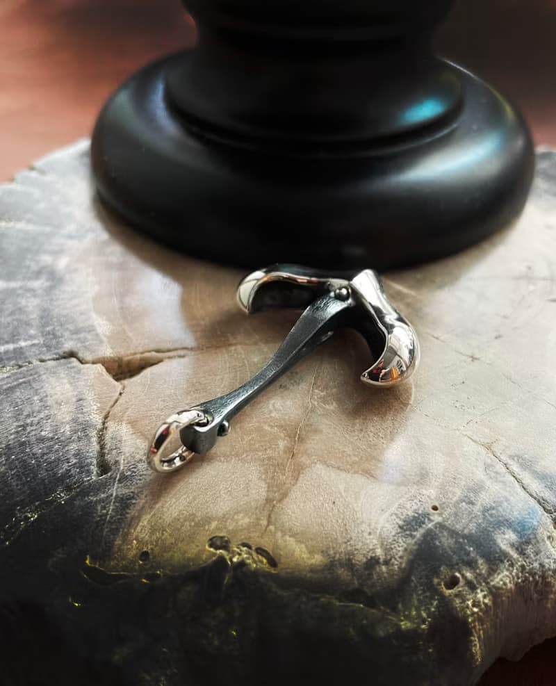 海洋系列【堤喀鯨錨】925純銀墜飾/鯨魚尾/船錨/幸運象徵/祝福禮