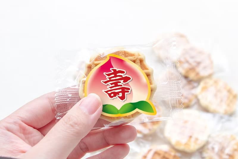 壽桃 神明祝壽 手燒煎餅 單包裝 小餅乾 點心 結緣品 神明祝壽
