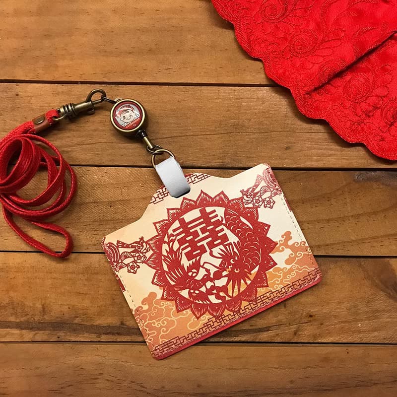 YOYO card case 伸縮證件套(橫式) - 紅囍 婚禮小物 禮物推薦推