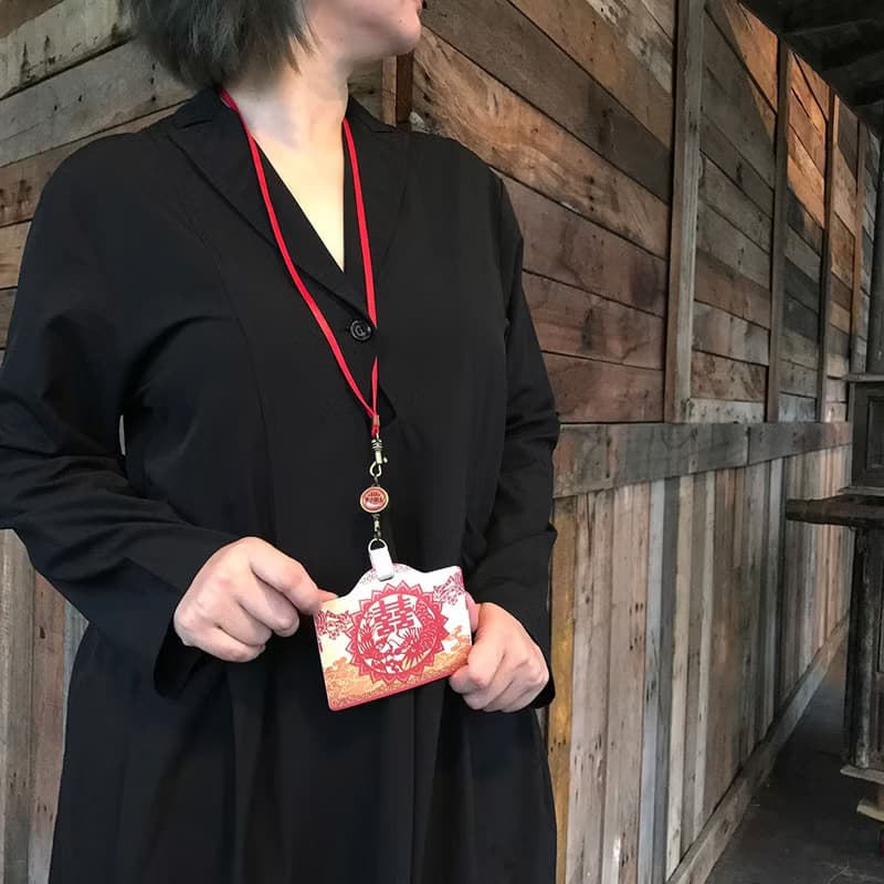 YOYO card case 伸縮證件套(橫式) - 紅囍 婚禮小物 禮物推薦推