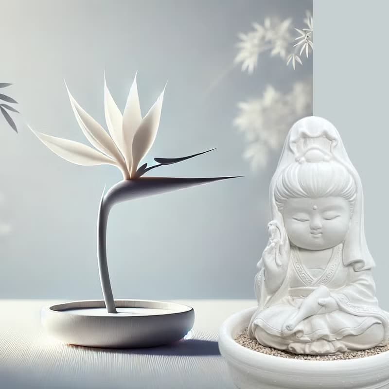 靜謐之美學 淨念吉祥小佛之寶瓶觀音小盤套組  精緻台灣文創禮品