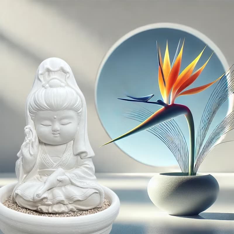 靜謐之美學 淨念吉祥小佛之寶瓶觀音小盤套組  精緻台灣文創禮品