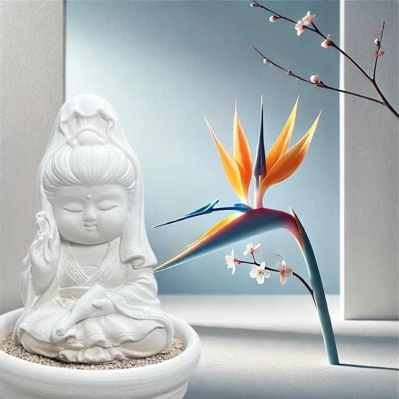 靜謐之美學 淨念吉祥小佛之寶瓶觀音小盤套組  精緻台灣文創禮品