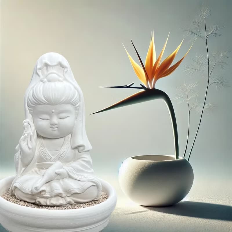 靜謐之美學 淨念吉祥小佛之寶瓶觀音小盤套組  精緻台灣文創禮品