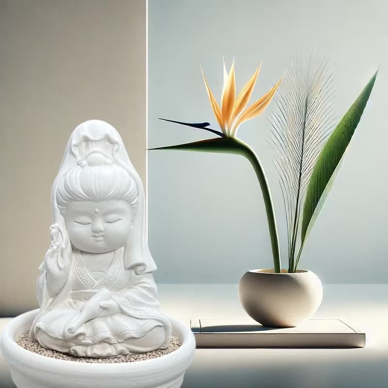 靜謐之美學 淨念吉祥小佛之寶瓶觀音小盤套組  精緻台灣文創禮品