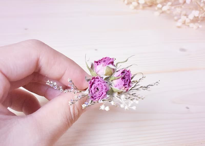 玫瑰千日紅戒指  乾燥花 伴娘 婚禮 情人節 手飾 婚禮 婚禮小物教