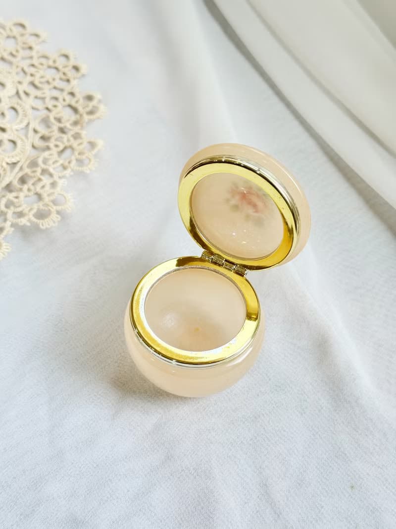 【好日戀物】義大利 GENUINE ALABASTER 玫瑰金邊小物盒