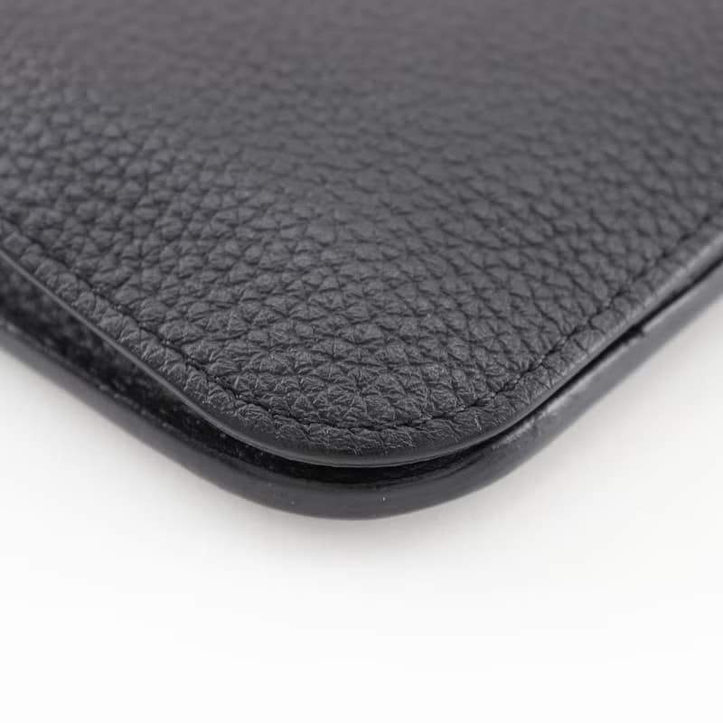 【日本直送】エルメス HERMES ドゴンGM 長財布 トゴ 黒  ユニセックス【中古】