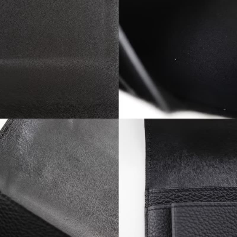 【日本直送】エルメス HERMES ドゴンGM 長財布 トゴ 黒  ユニセックス【中古】