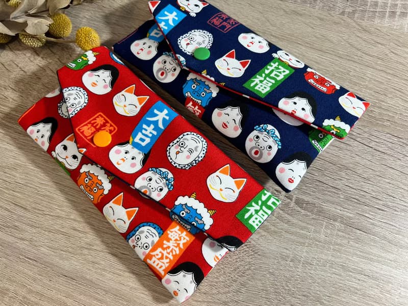 【現貨】開運祈福環保紅包袋 福神招財貓 2色