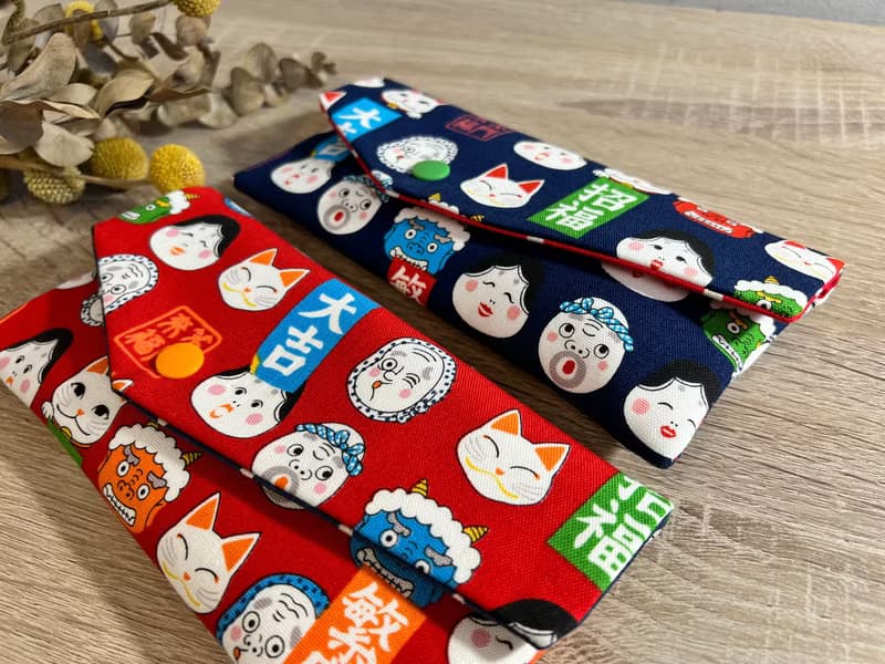 【現貨】開運祈福環保紅包袋 福神招財貓 2色