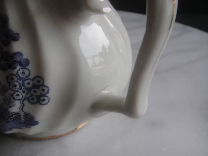 【老時光 OLD-TIME】早期二手1989年日本手工描金瓷壺