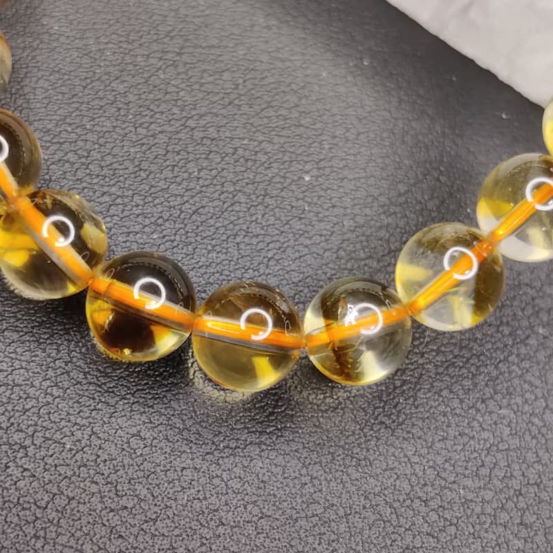 黃塔晶 Citrine 8.5mm 手串 手鍊 天然水晶 水晶手鍊 巴西
