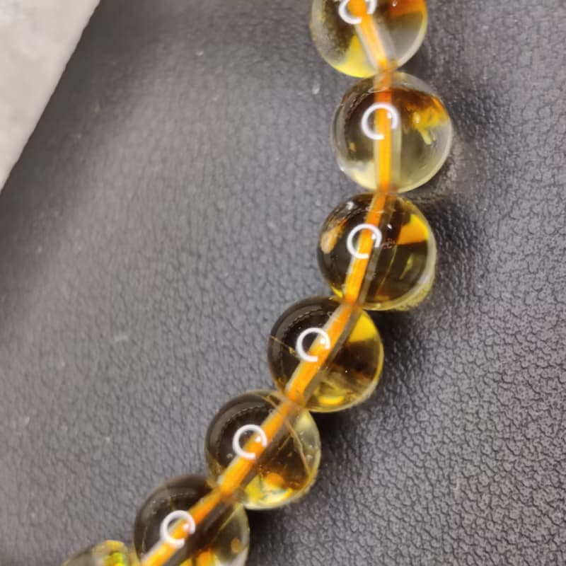 黃塔晶 Citrine 8.5mm 手串 手鍊 天然水晶 水晶手鍊 巴西