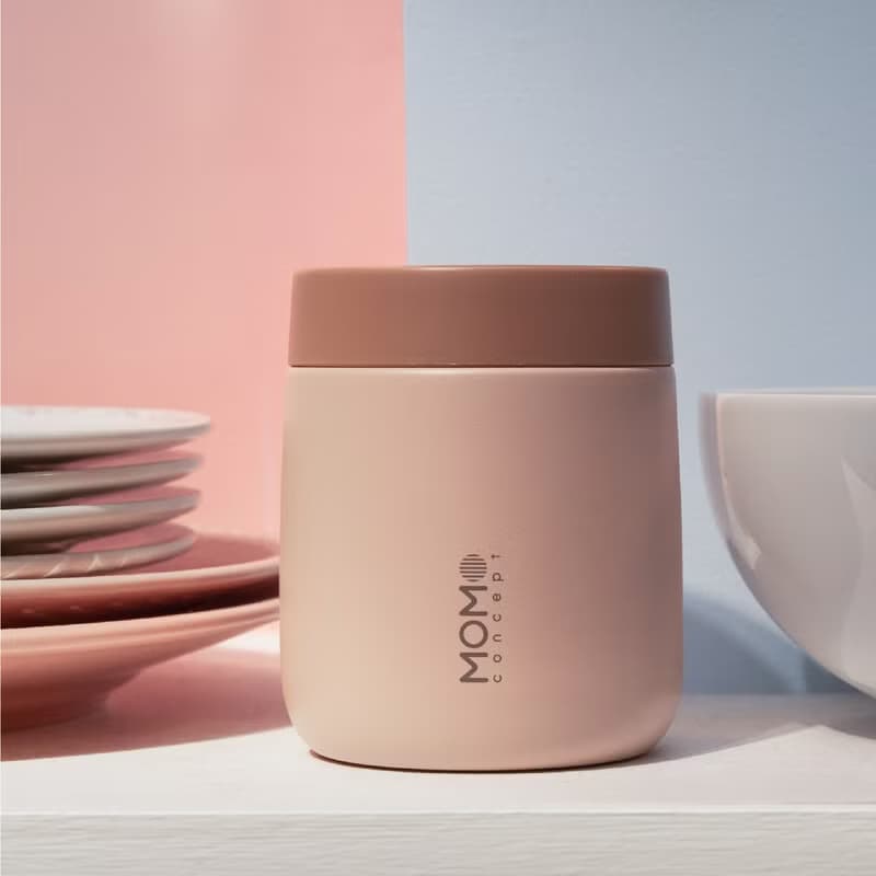 日本 MOMOCONCEPT 小立方保溫杯 玫瑰金瓶身 260ml 5 色可選