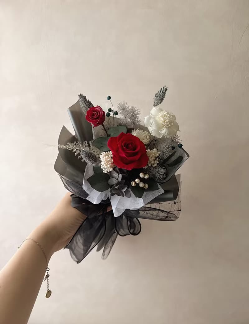 經典 率性 永生花束 情人節花束
