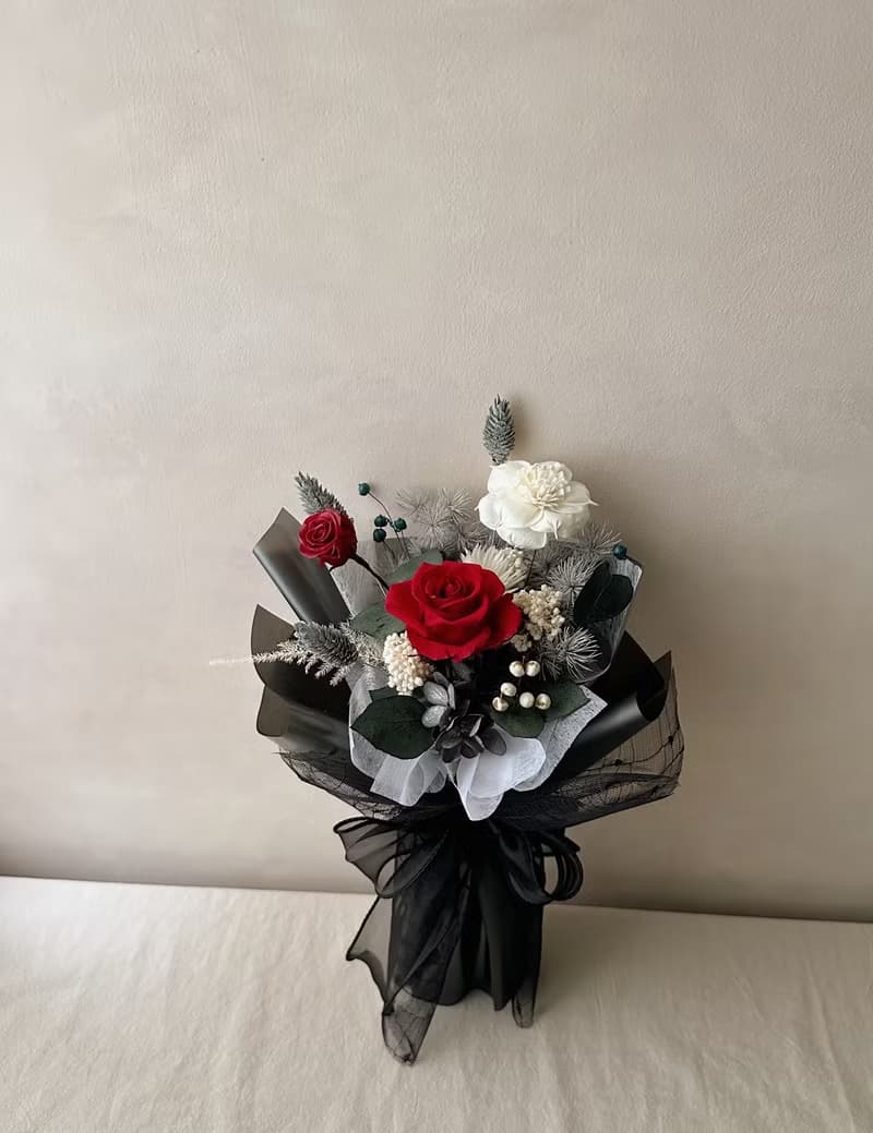 經典 率性 永生花束 情人節花束