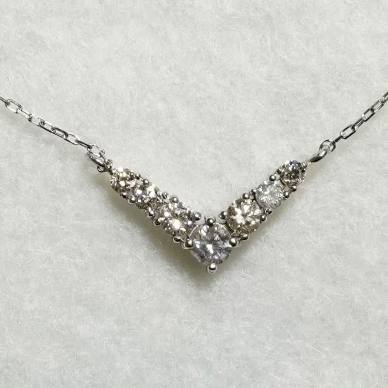 Pt Platinum Diamond0.20ct Necklace