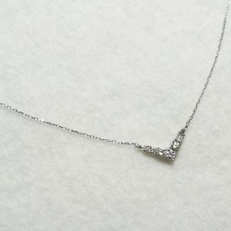 Pt Platinum Diamond0.20ct Necklace