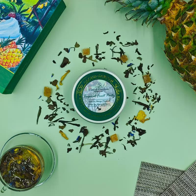 【德國茶】熱帶水果派對 50g 小茶罐 綠茶 白茶 果茶