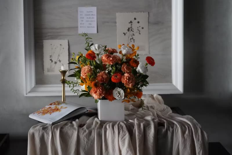 明亮朝氣橘黃色系盆花_鮮花