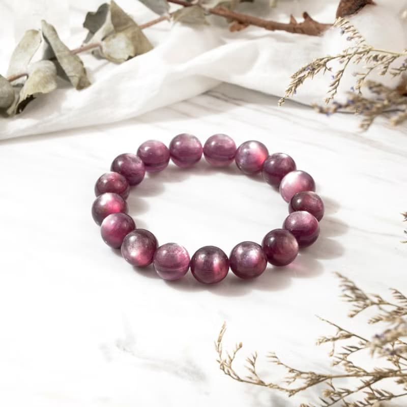 【無瑕】紫蝶幽谷-貓眼紫鋰雲母手鍊