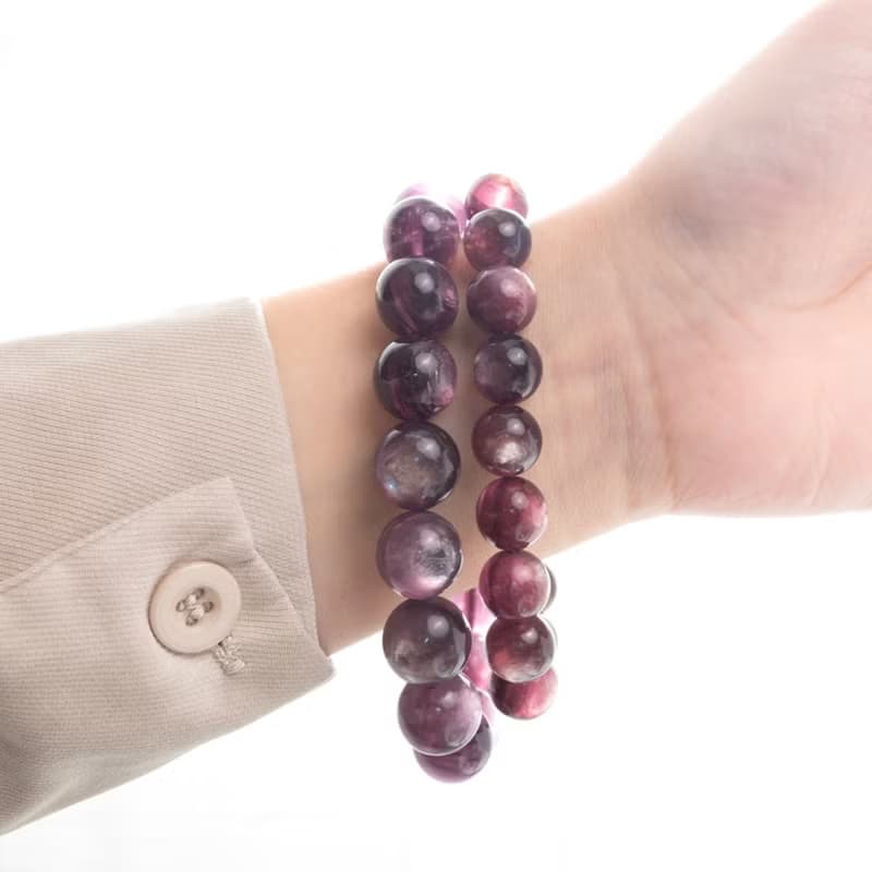 【無瑕】紫蝶幽谷-貓眼紫鋰雲母手鍊