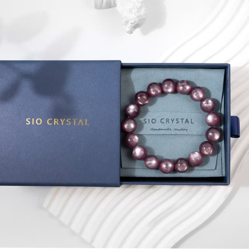 【無瑕】紫蝶幽谷-貓眼紫鋰雲母手鍊