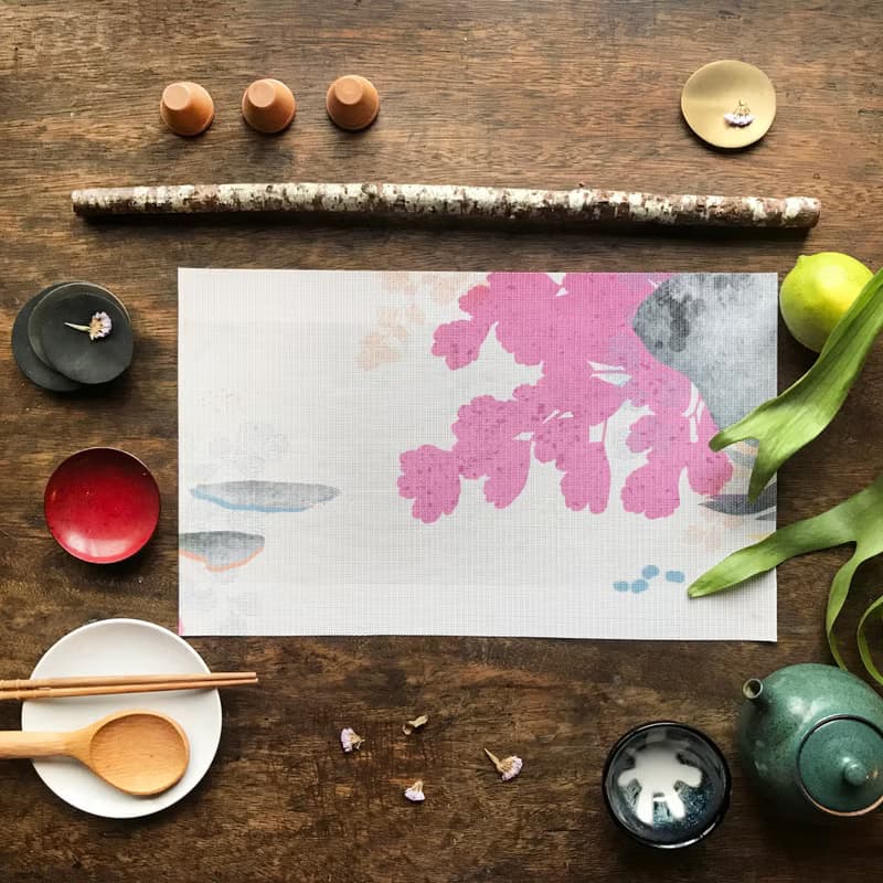 蕨類風景餐桌墊-鐵線蕨|餐桌 廚房 餐具 女性 美 新春 年節 送禮