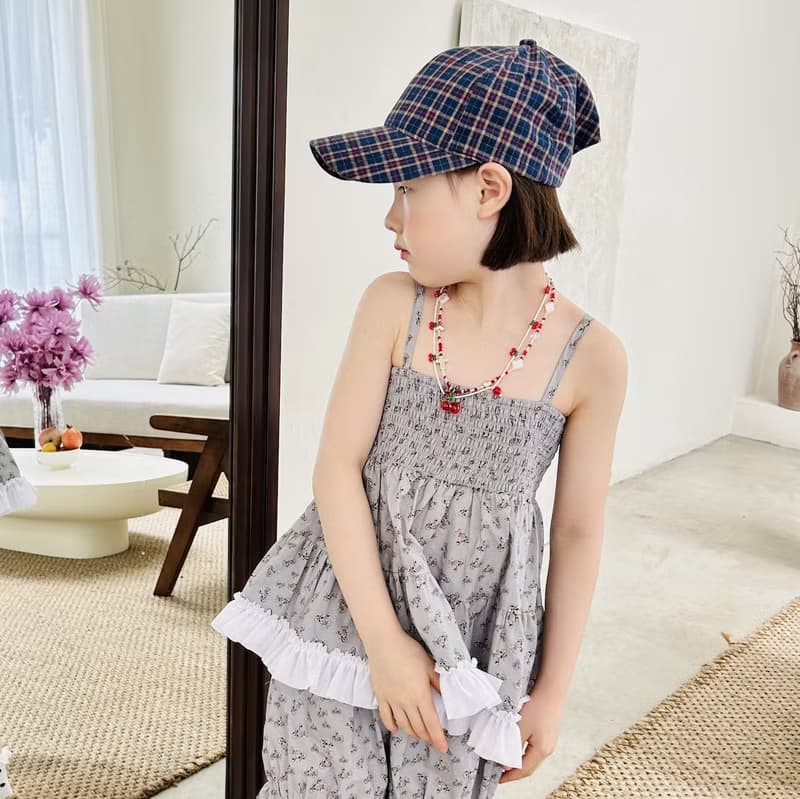 夏季小碎花淑女背心上衣 / 童裝
